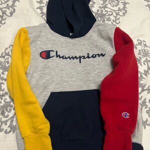 Champion boys Multicolor Hoodie with Logo